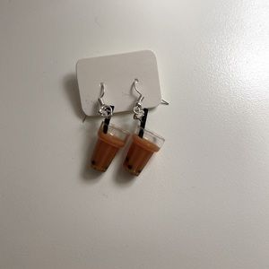 🌟4/$25🌟 Milk Tea Boba Earrings